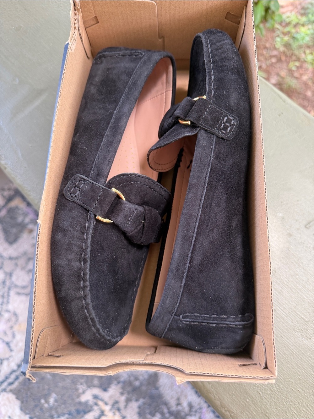Cole Haan Black Suede Emmie Knot Driver Loafers, Women’s 8 - Picture 5 of 7